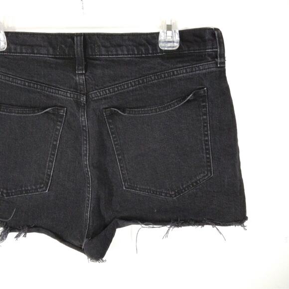 Abercrombie & Fitch High Rise Mom Shorts Black size 32 - Picture 5 of 7
